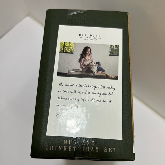 Rae Dunn White and Red Coffee Mug and Apple Ornament Set - Picture 4 of 9